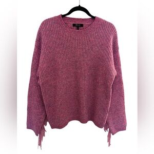 Witty Fox Pink Knit Tassels Sweater✨